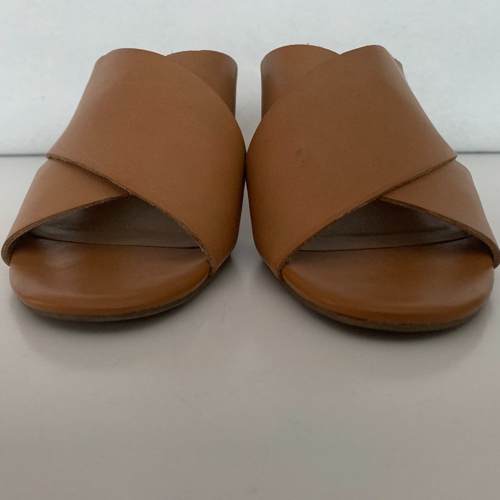 NWOT Franco Sarto Memphis Leather Wedge Sandal US Size 6.5 M - Picture 2 of 9